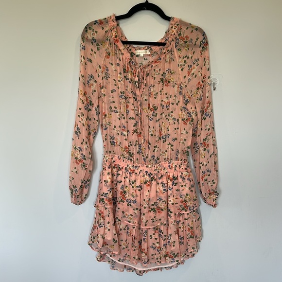 LoveShackFancy  Popover Dress Color: Sunset Pink - Picture 4 of 9